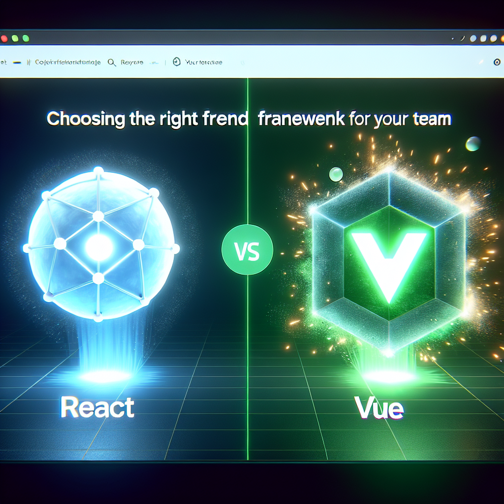 React vs. Vue: Memilih Framework Frontend yang Tepat untuk Tim Anda